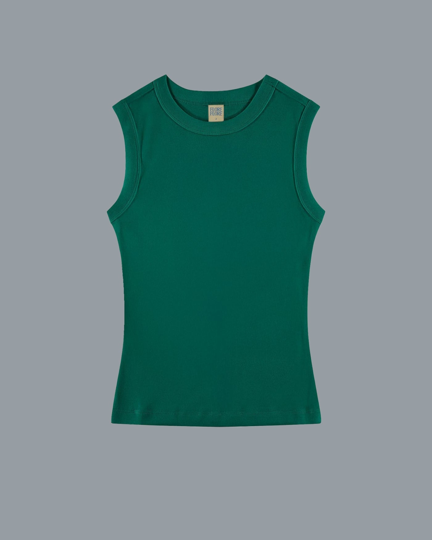 現行品 美品♡フローレフローレ オーガニックコットン Esme Tank ESMÉ TANK | Evergreen - FLORE FLORE