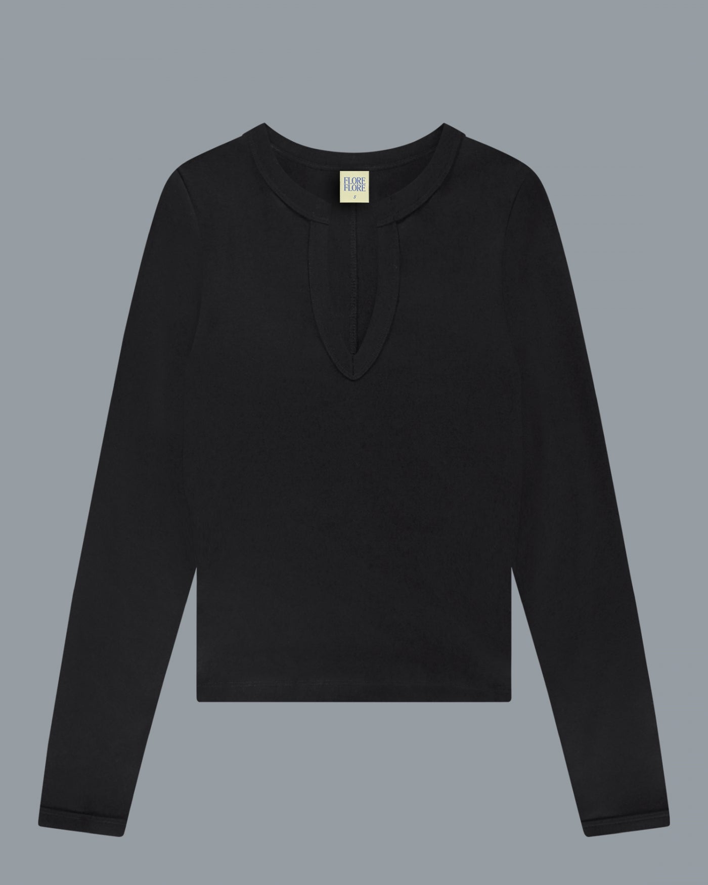 イマン リズ ホーロー スッカー 398 IMAN LONGSLEEVE | Black - FLORE FLORE
