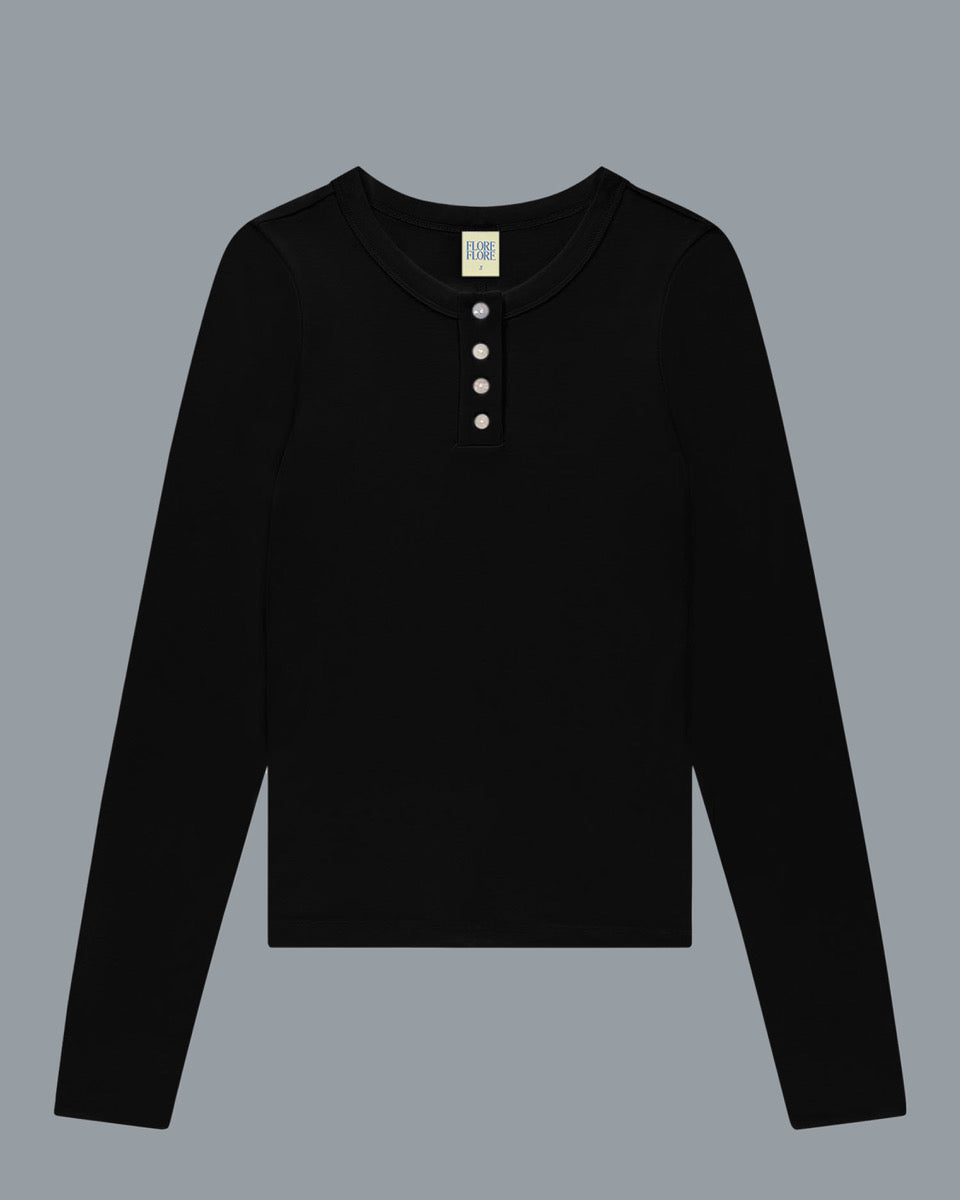 JESS LONGSLEEVE | Black - FLORE FLORE