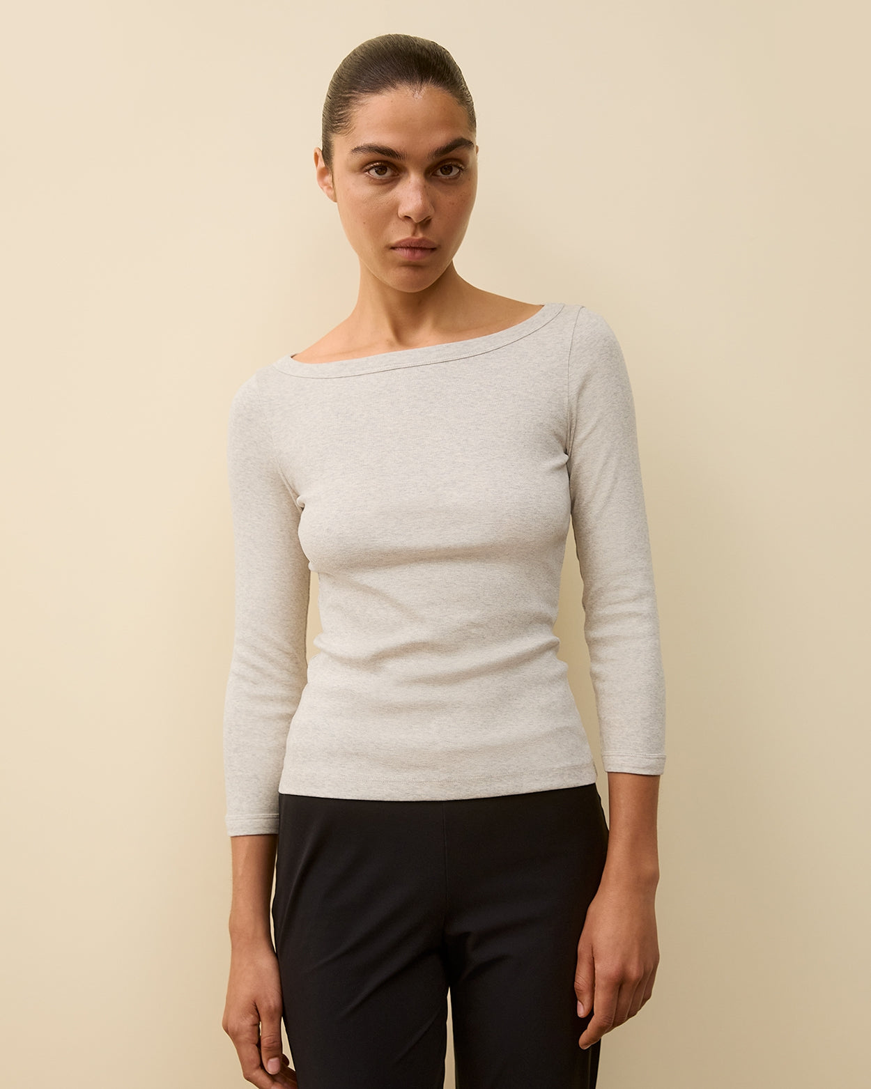 STEFFI TEE | Heather Grey - FLORE FLORE