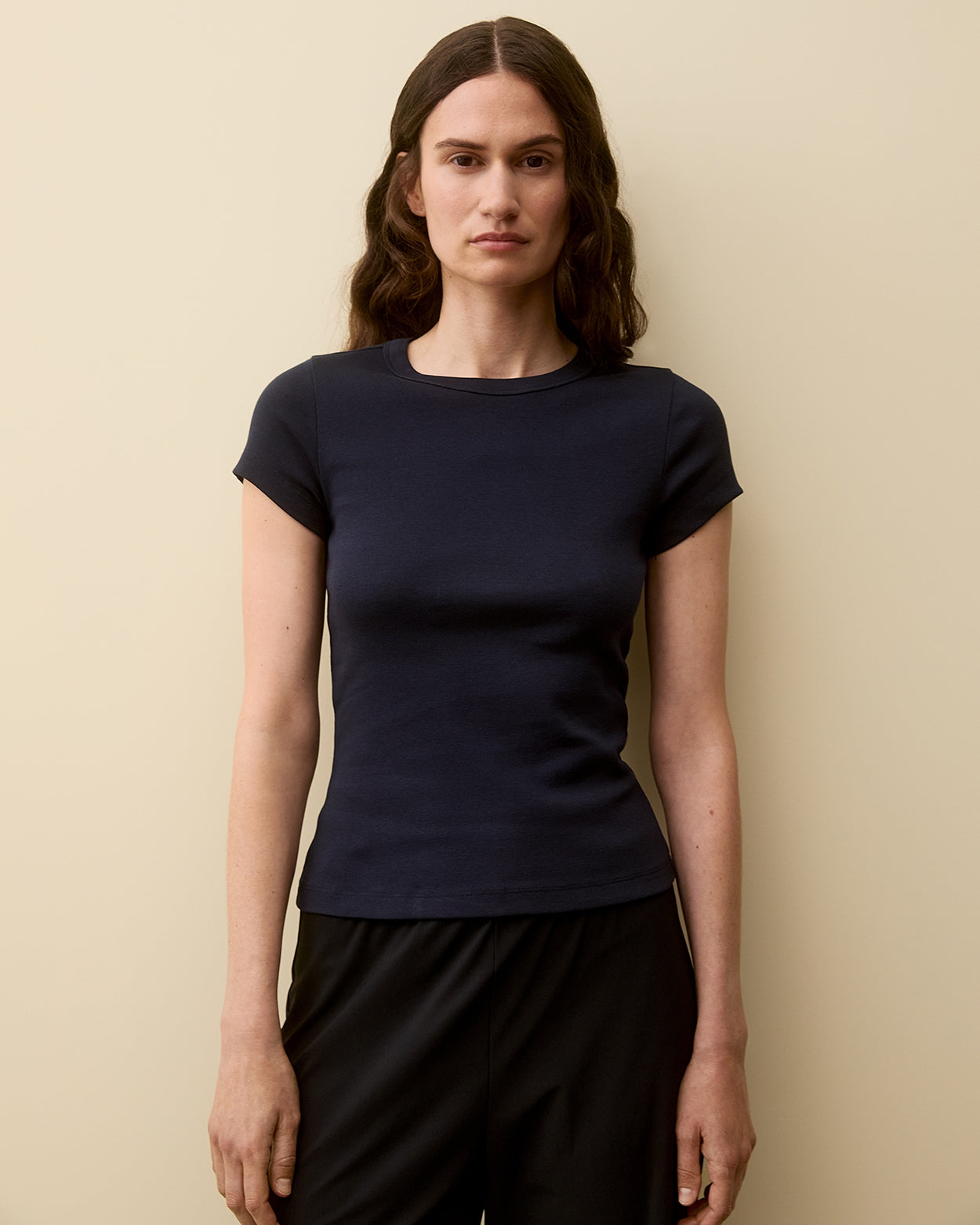 CAR BABY TEE | Navy - FLORE FLORE