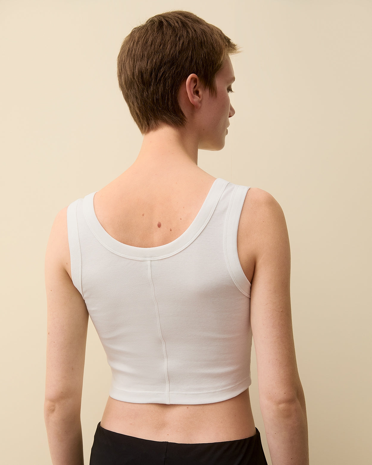 HILLIE CROP | White