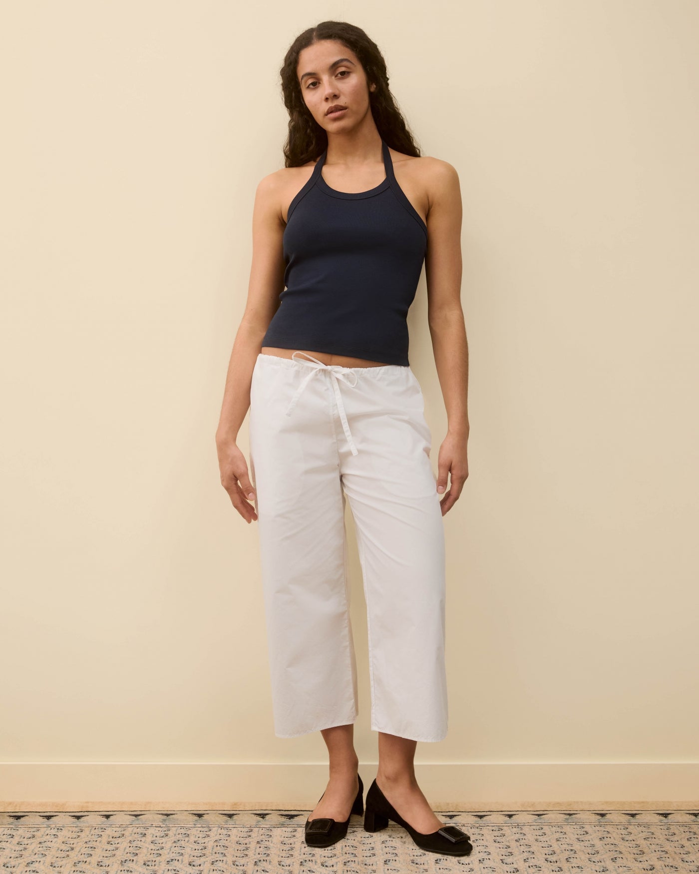 トップス andmary Angie ribbon tank TOPS