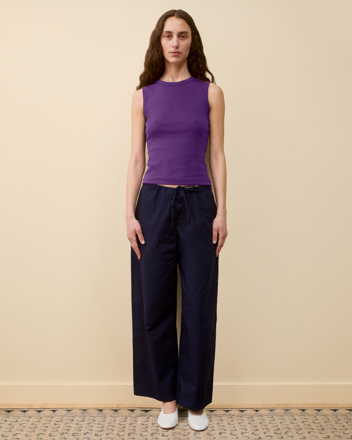 JOSEPHINE LENGTHENED TROUSERS | Navy