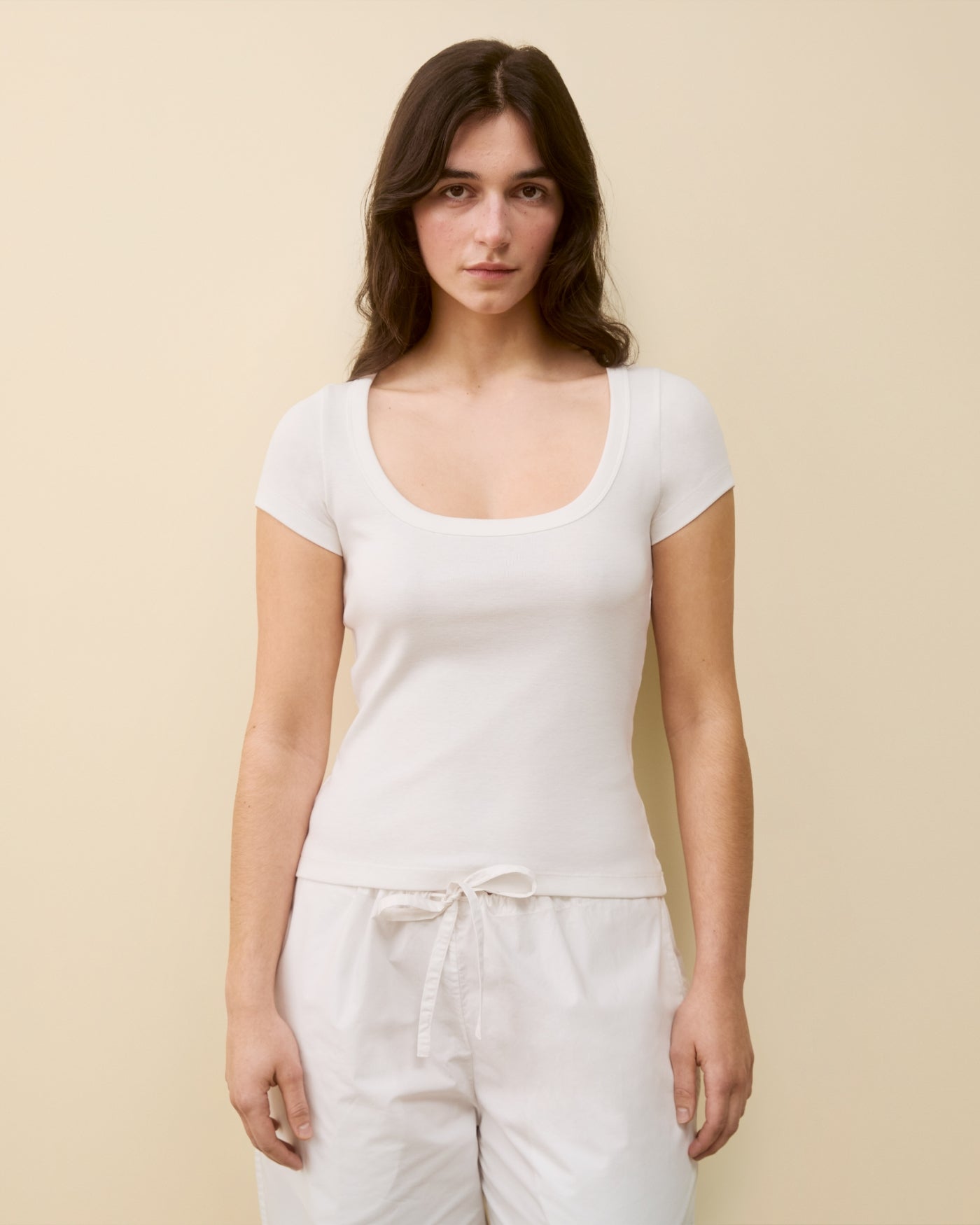 LULU BABY TEE | White - FLORE FLORE