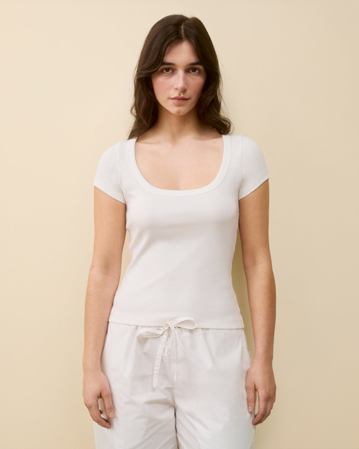 LULU BABY TEE | White