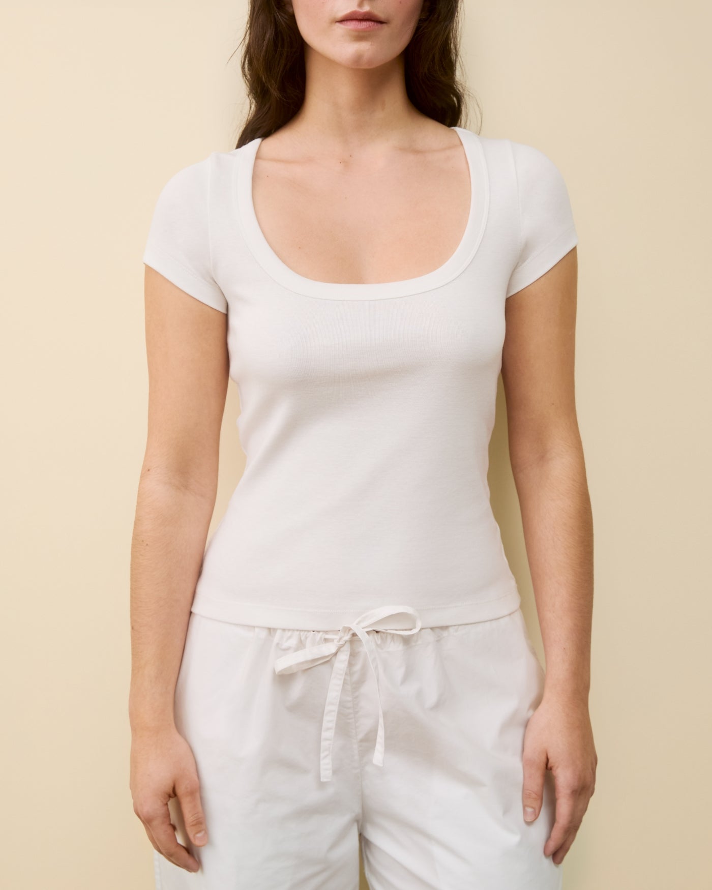 LULU BABY TEE | White