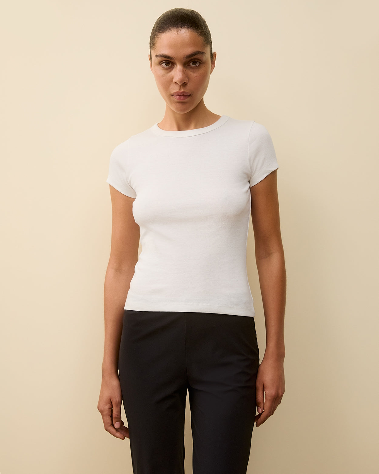 CAR BABY TEE | White