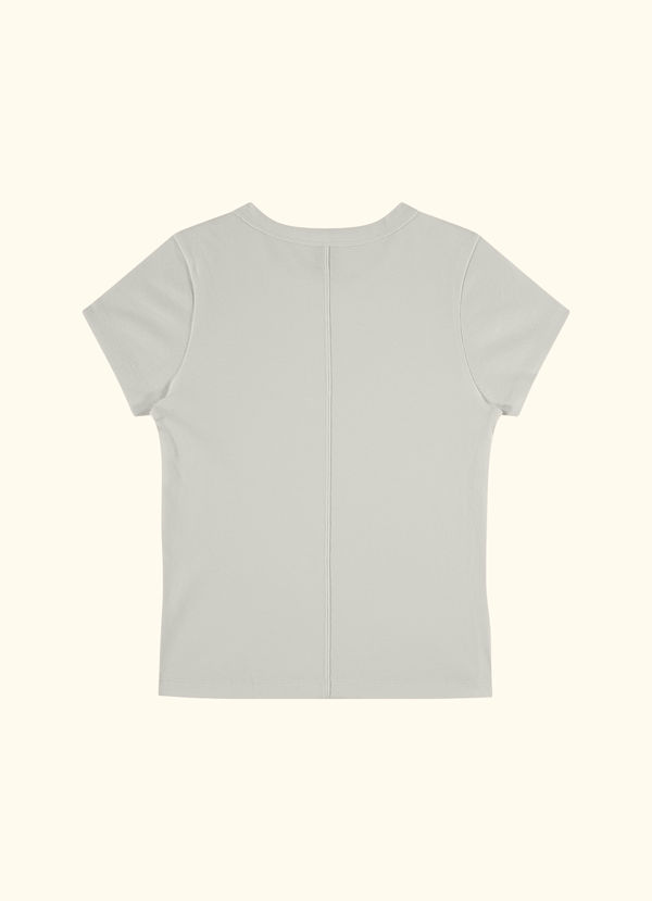 CAR BABY TEE | Chalk