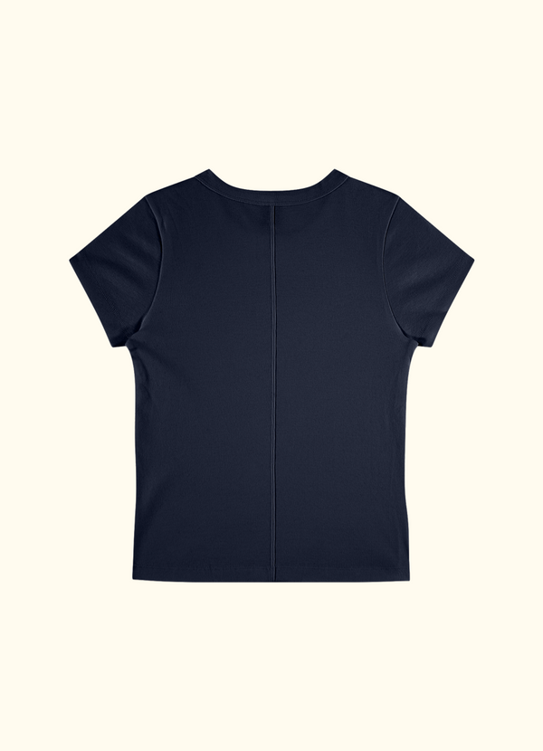 CAR BABY TEE | Navy