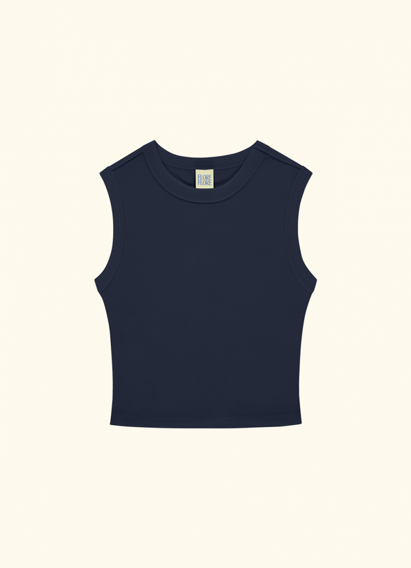 ESMÉ CROP | Navy