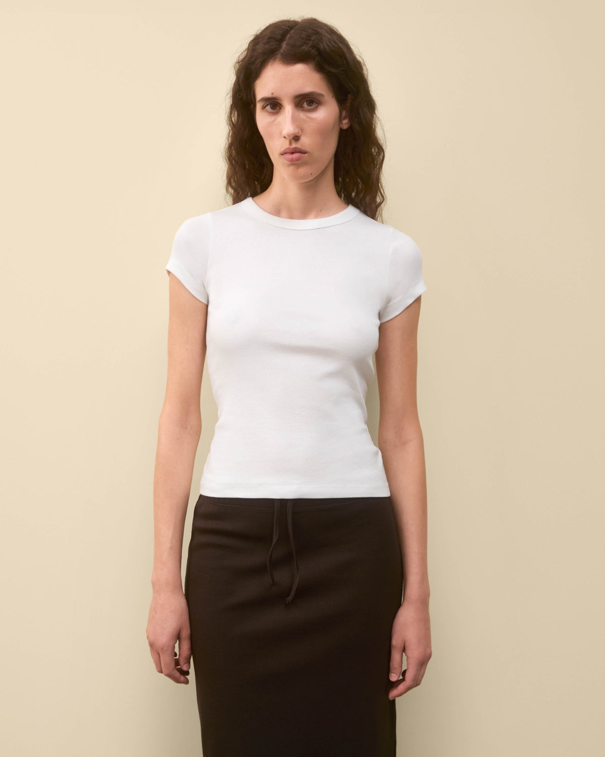 CAR BABY TEE | White