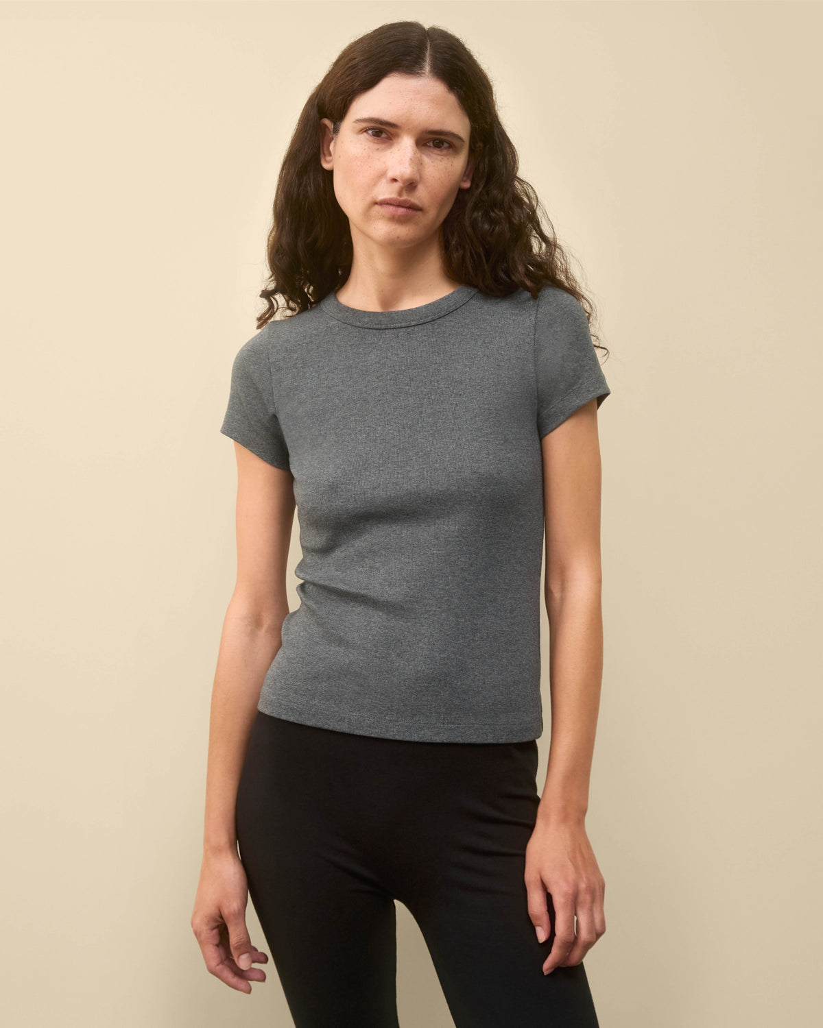 CAR BABY TEE | Melee Grey