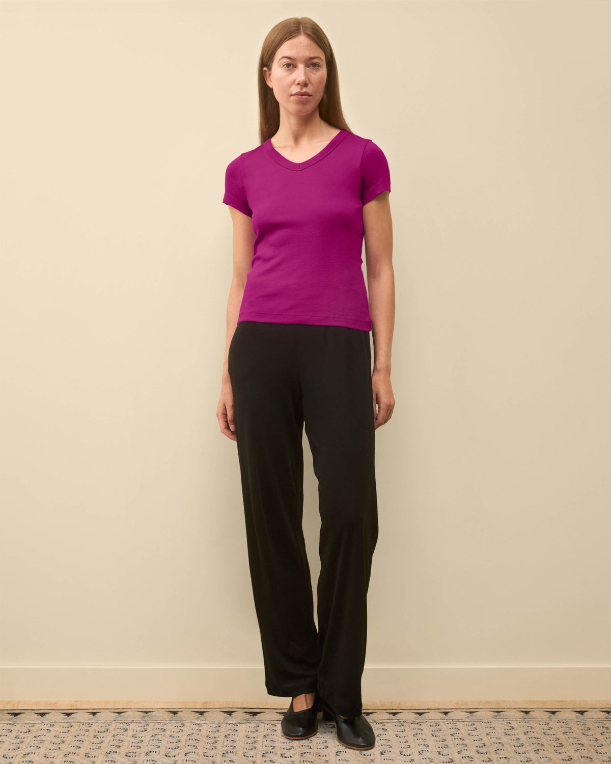 JILL BABY TEE | Magenta