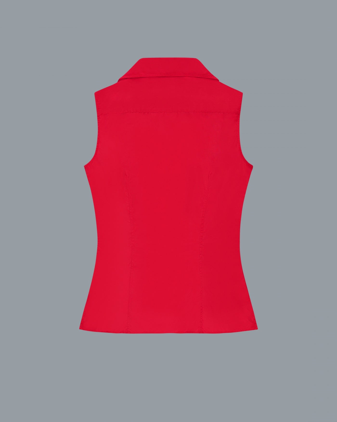 ROSIE SLEEVELESS SHIRT | Red