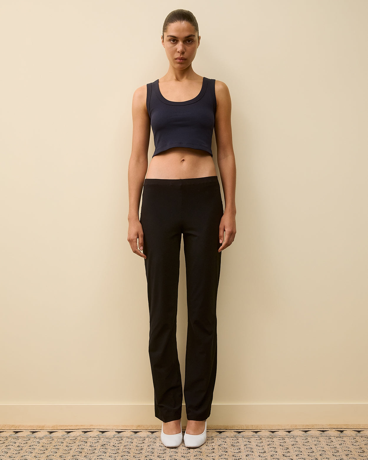 HILLIE CROP | Navy