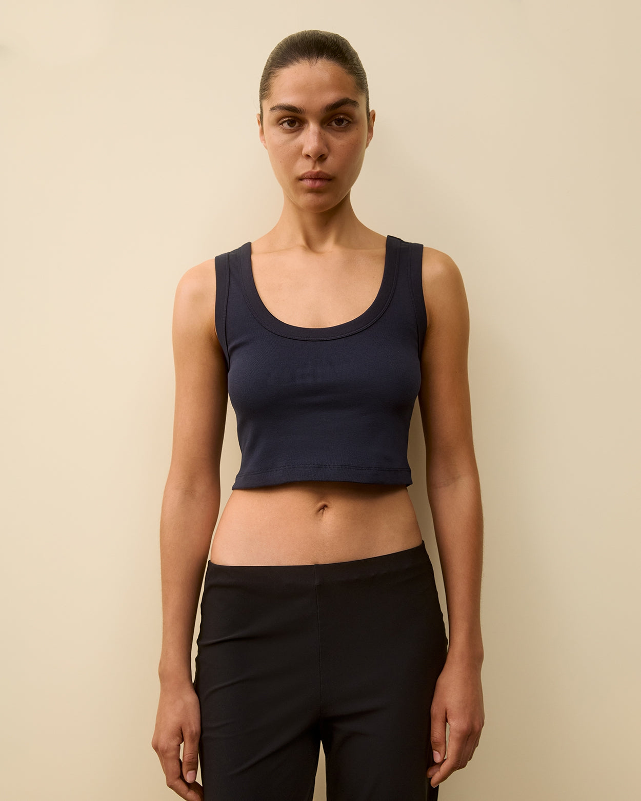 HILLIE CROP | Navy