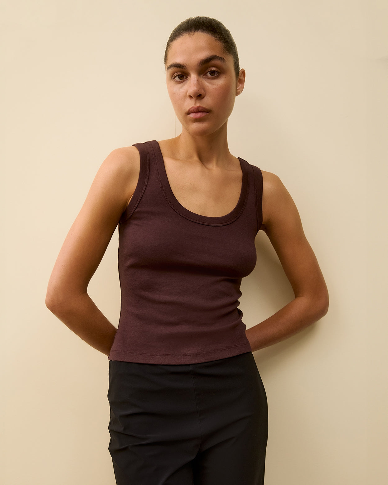 HILLIE TANK | Choco Plum