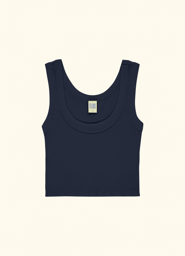 HILLIE CROP | Navy