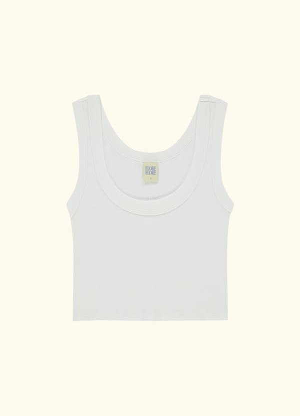 HILLIE CROP | White