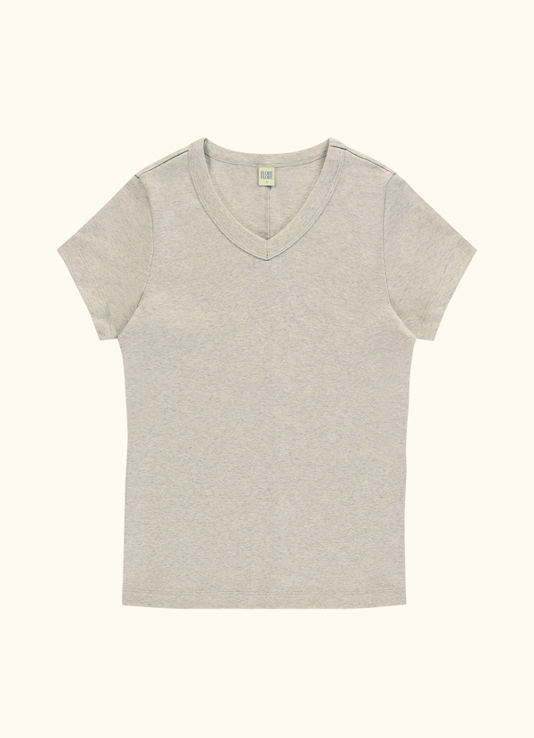 JILL BABY TEE | Heather Grey