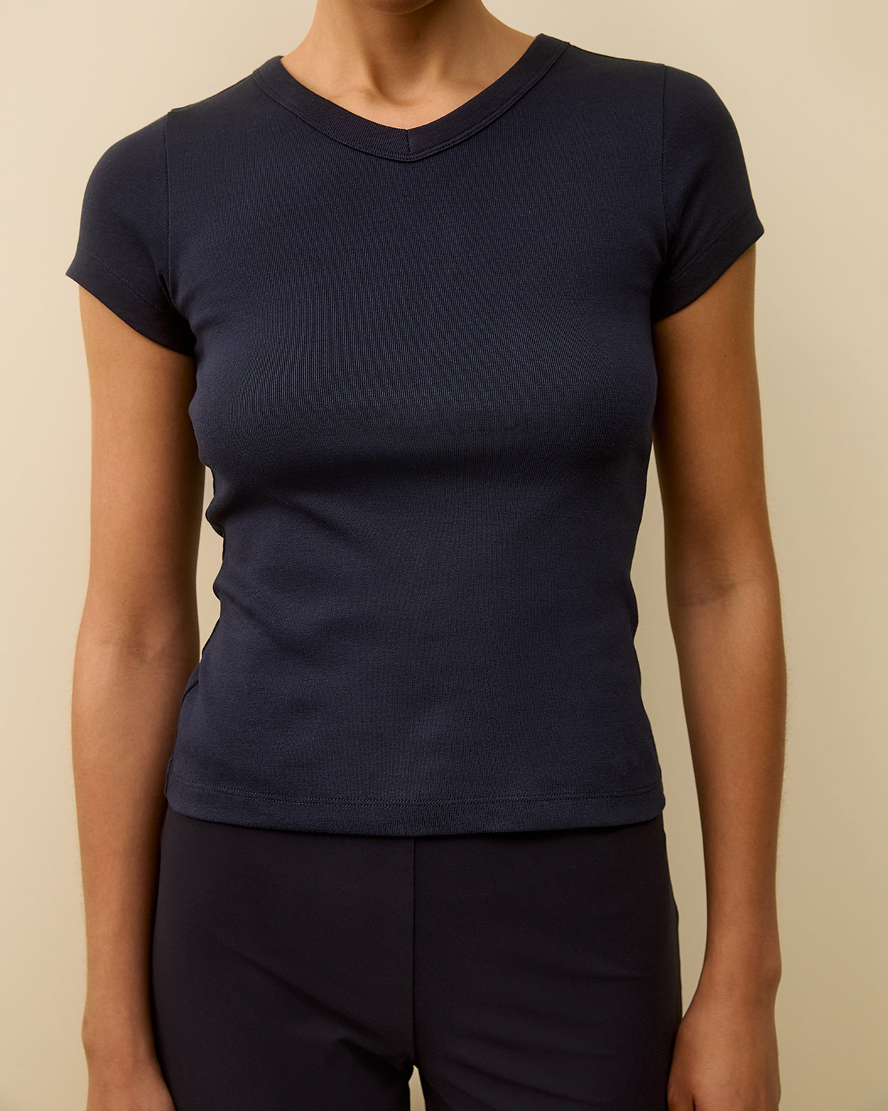 JILL BABY TEE | Navy