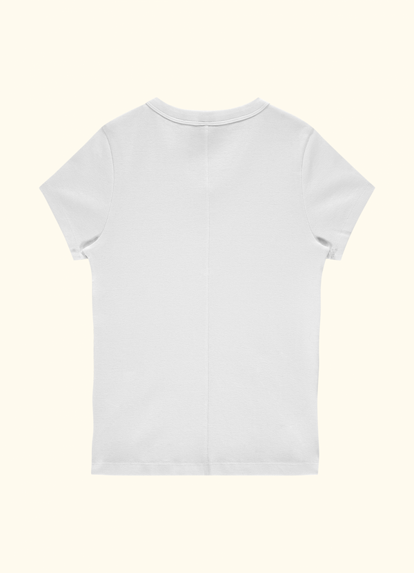 JILL BABY TEE | White