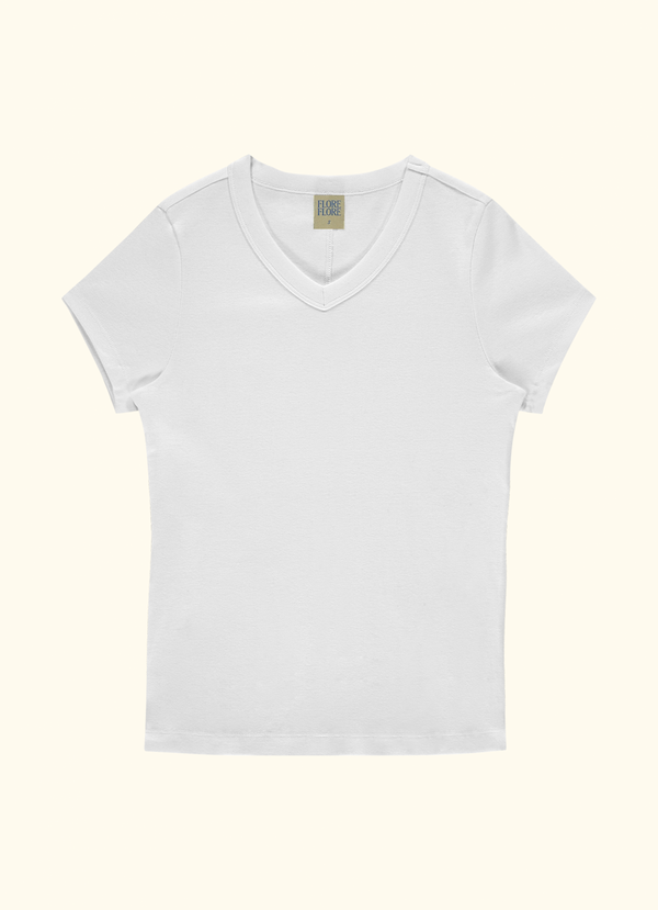 JILL BABY TEE | White