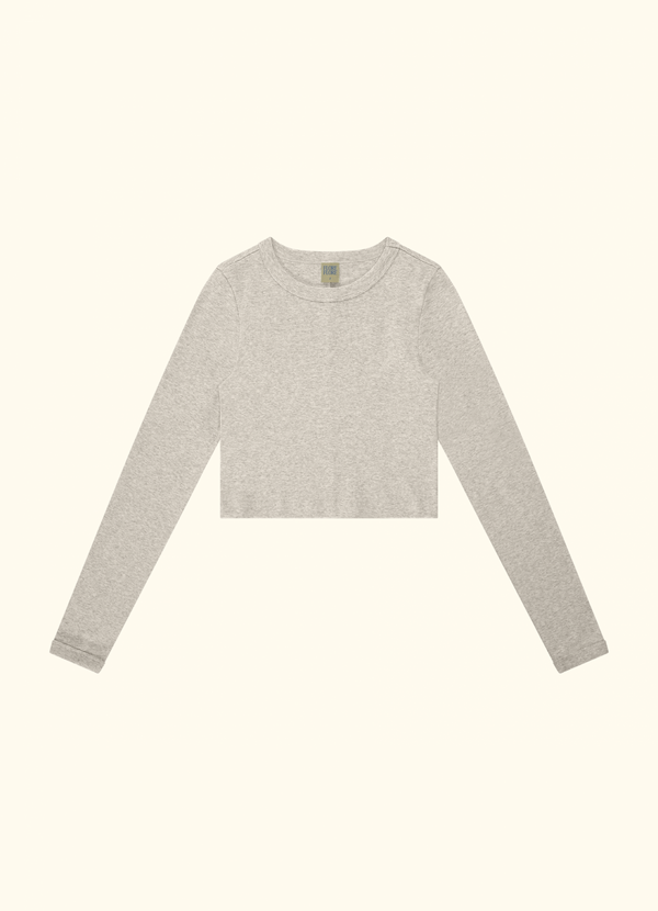 MAX CROP | Heather Grey