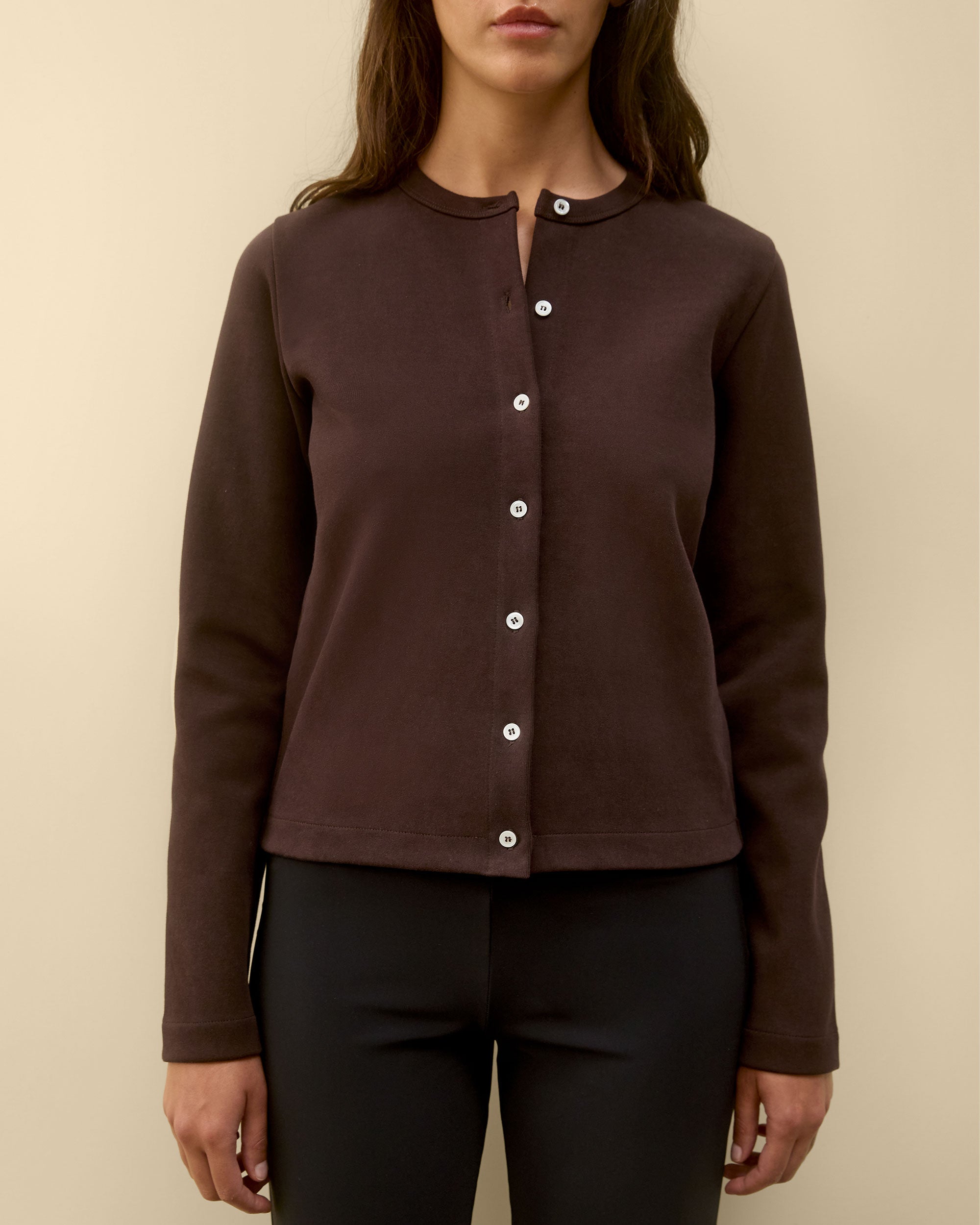 POPPY CARDIGAN | Choco Plum
