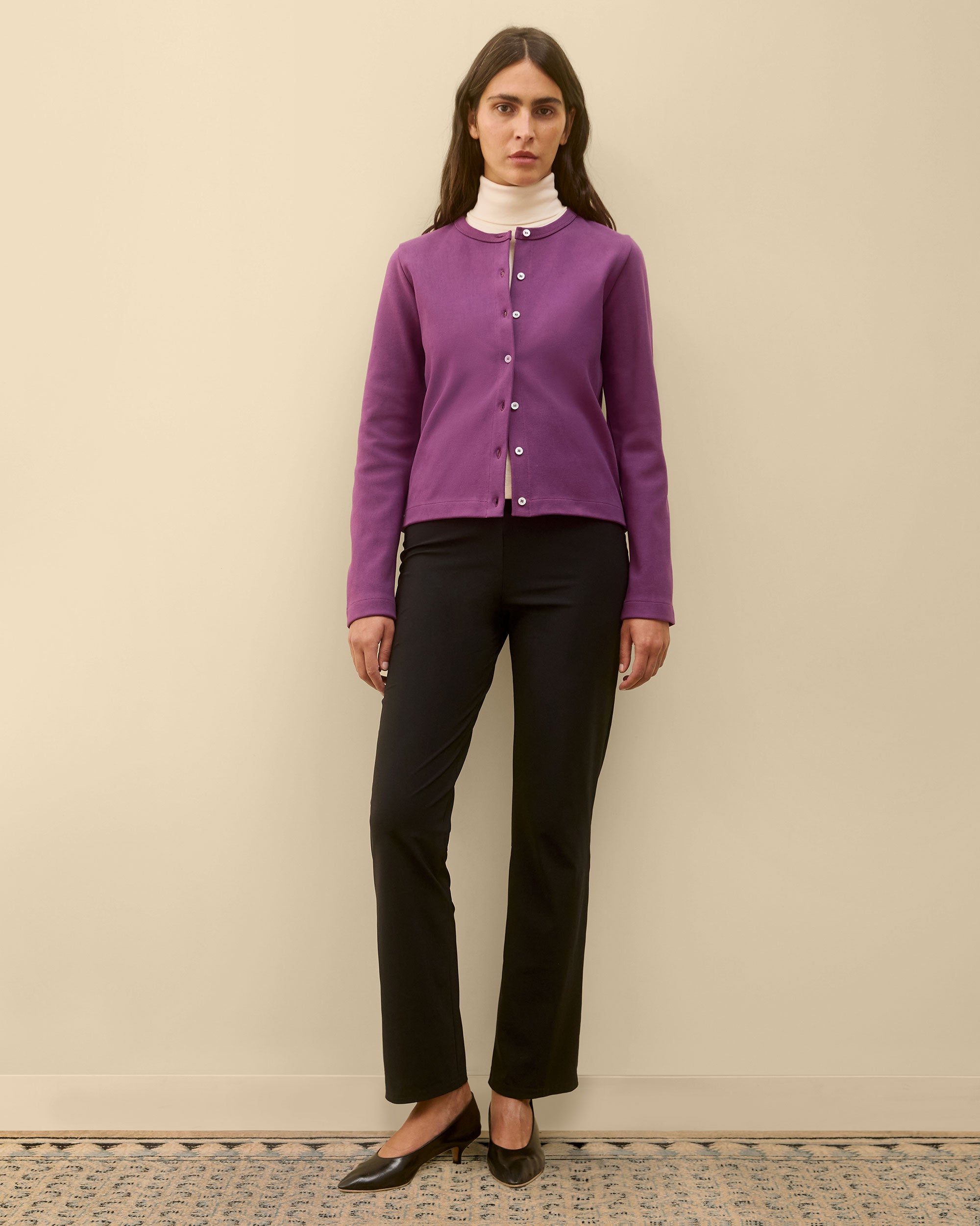POPPY CARDIGAN | Grape