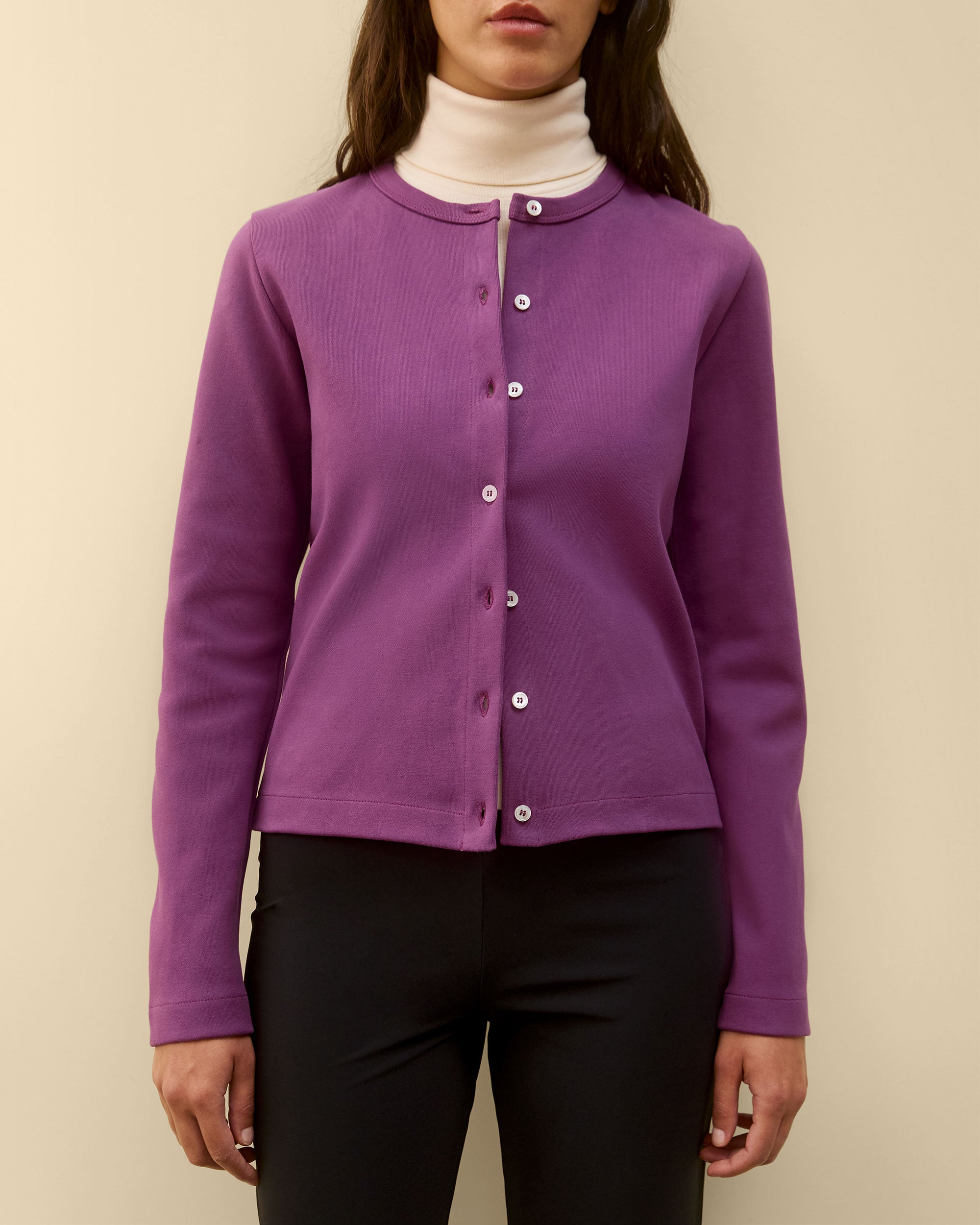 POPPY CARDIGAN | Grape
