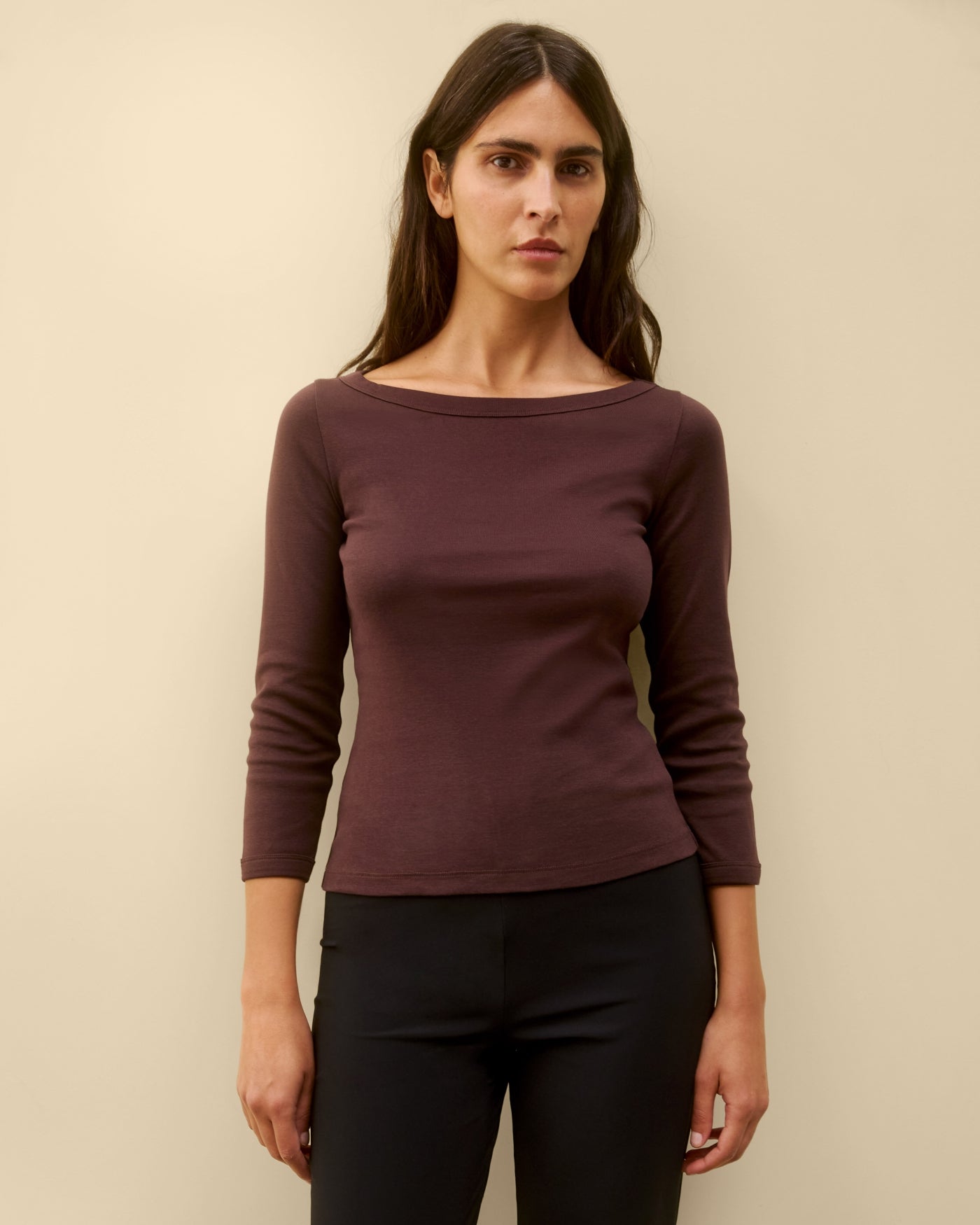 STEFFI TEE | Choco Plum - FLORE FLORE