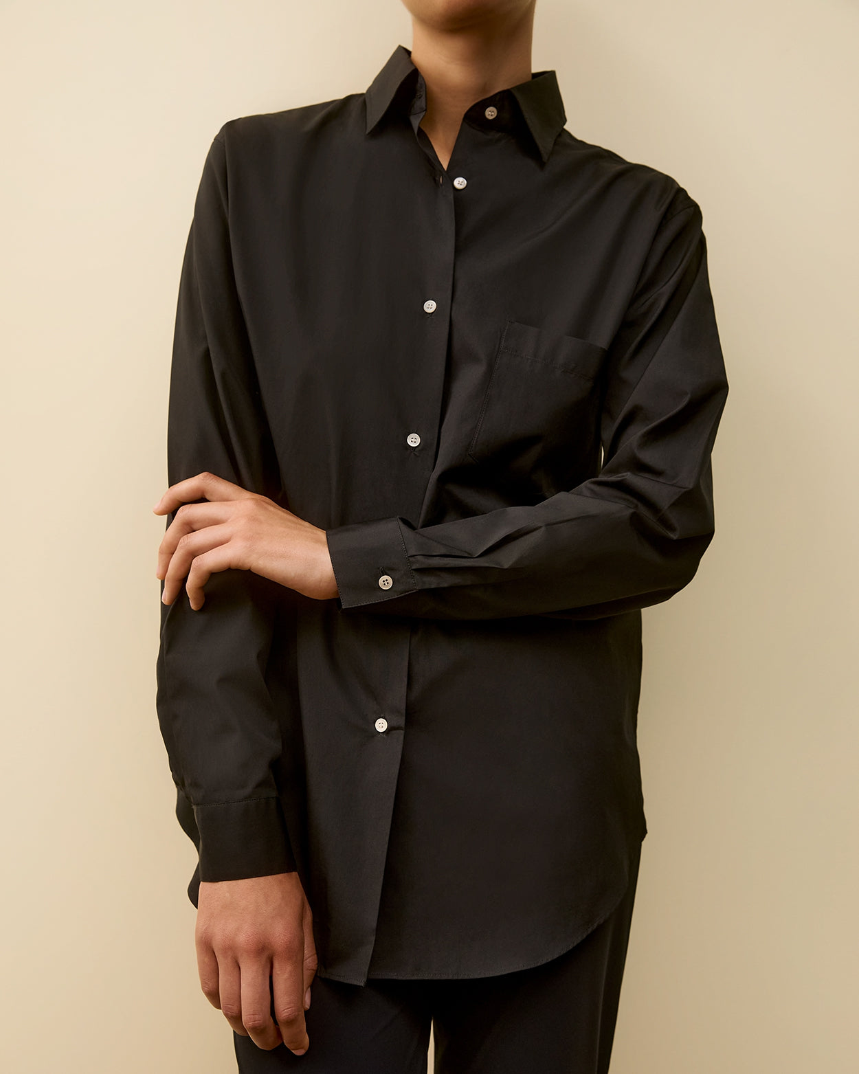 ZOË SHIRT | Black - FLORE FLORE